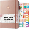 Self-Care Journal – Daily Reflection Notebook – Mental Health & Personal Development Planner, Meditation & Mood Log, A5 (Rose Gold)