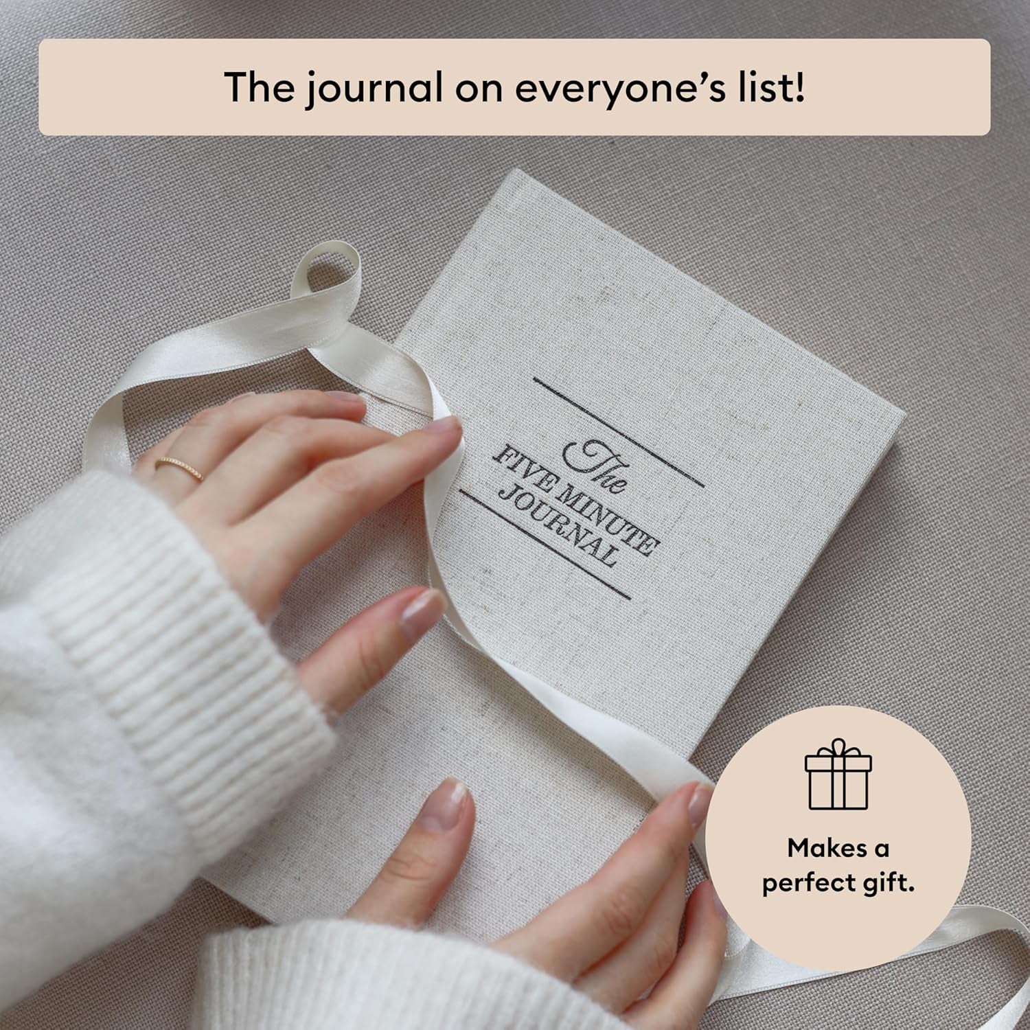 the Five Minute Journal - Original Daily Gratitude Journal for Women & Men - Mindfulness, Happiness & Daily Reflection - Undated Planner - Affirmation Journal - Gifts for Women